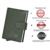 ARNOLD RFID Protected Leather Card Holder for Men