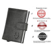 ARNOLD RFID Protected Leather Card Holder for Men