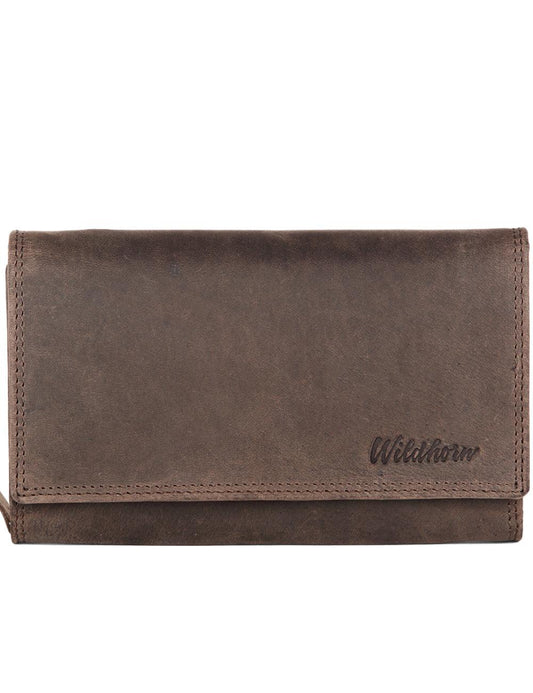 WildHorn Olivia RFID PROTECTED Genuine Leather Wallet for Women stylish|Purse for Women/Girls - WILDHORN