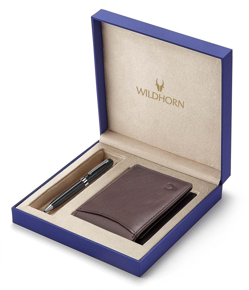 Buy/Send Leather Wallet Gift Box Online- FNP