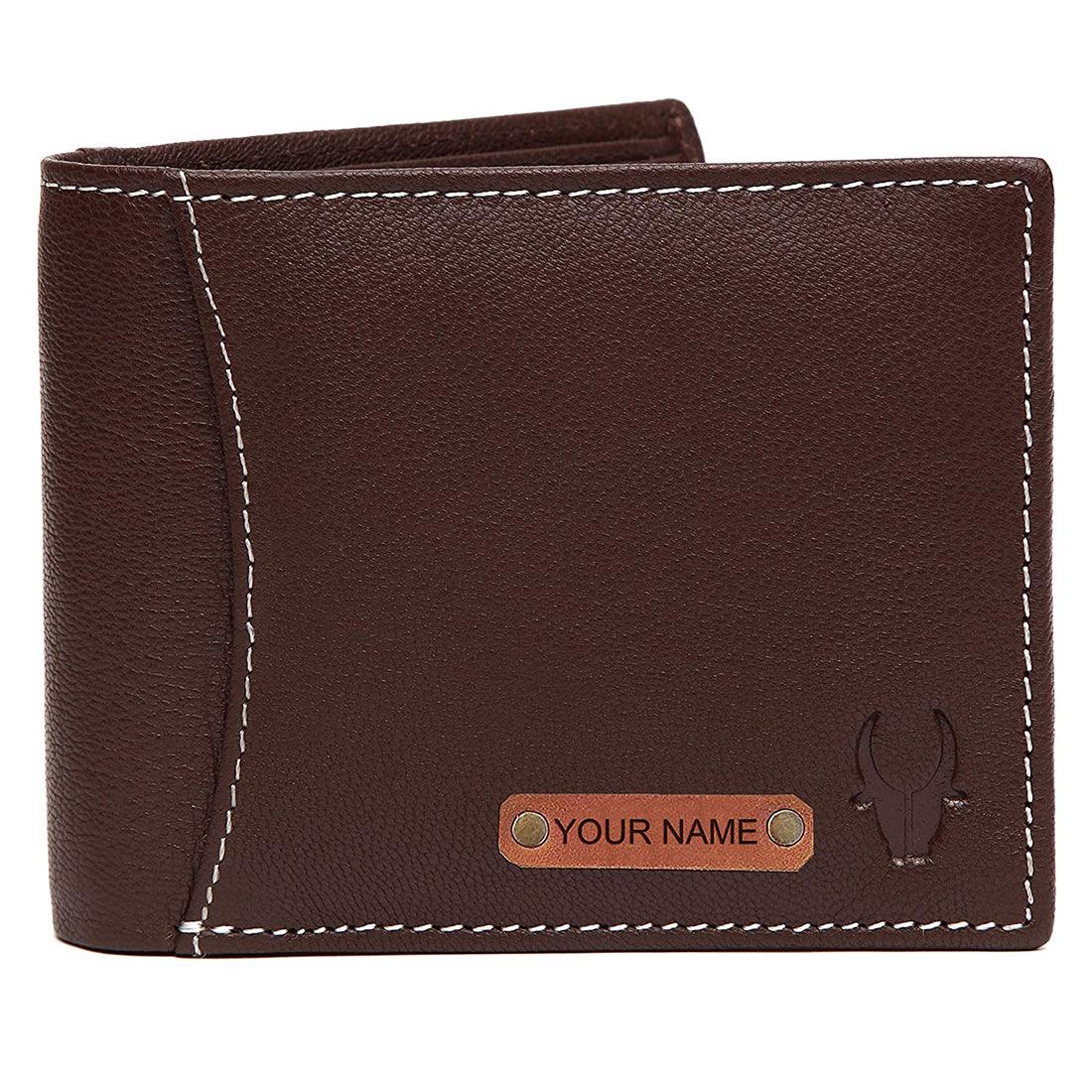 WILDHORN® RFID Protected Customizable Wallet for Gifting | Engrave with Your Name,Company Name or Initials - WILDHORN