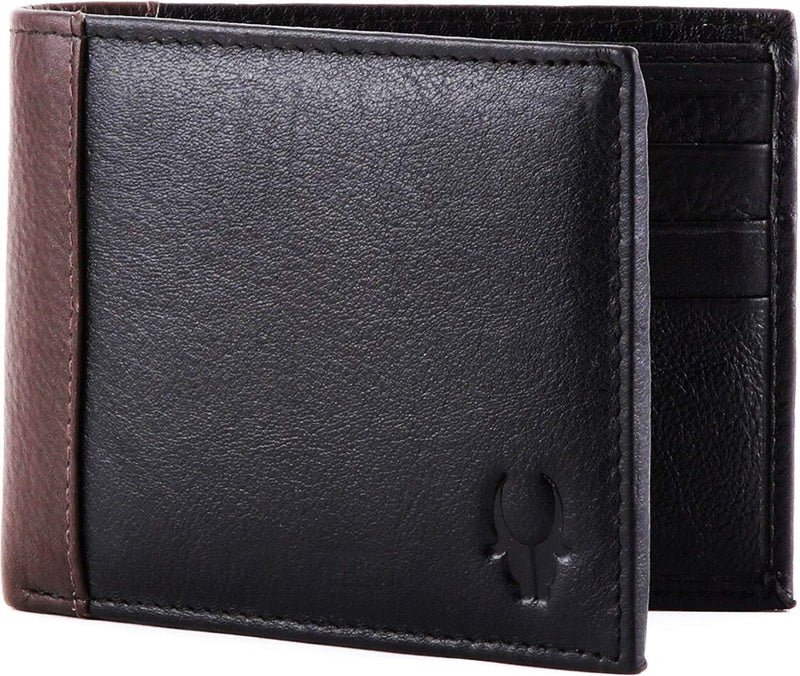 Mens Genuine Leather Rfid Blocking Wallet Large Capacity Id Window Card  Holder Zipper Coin Pocket Fathers Day Gift - Bags & Luggage - Temu