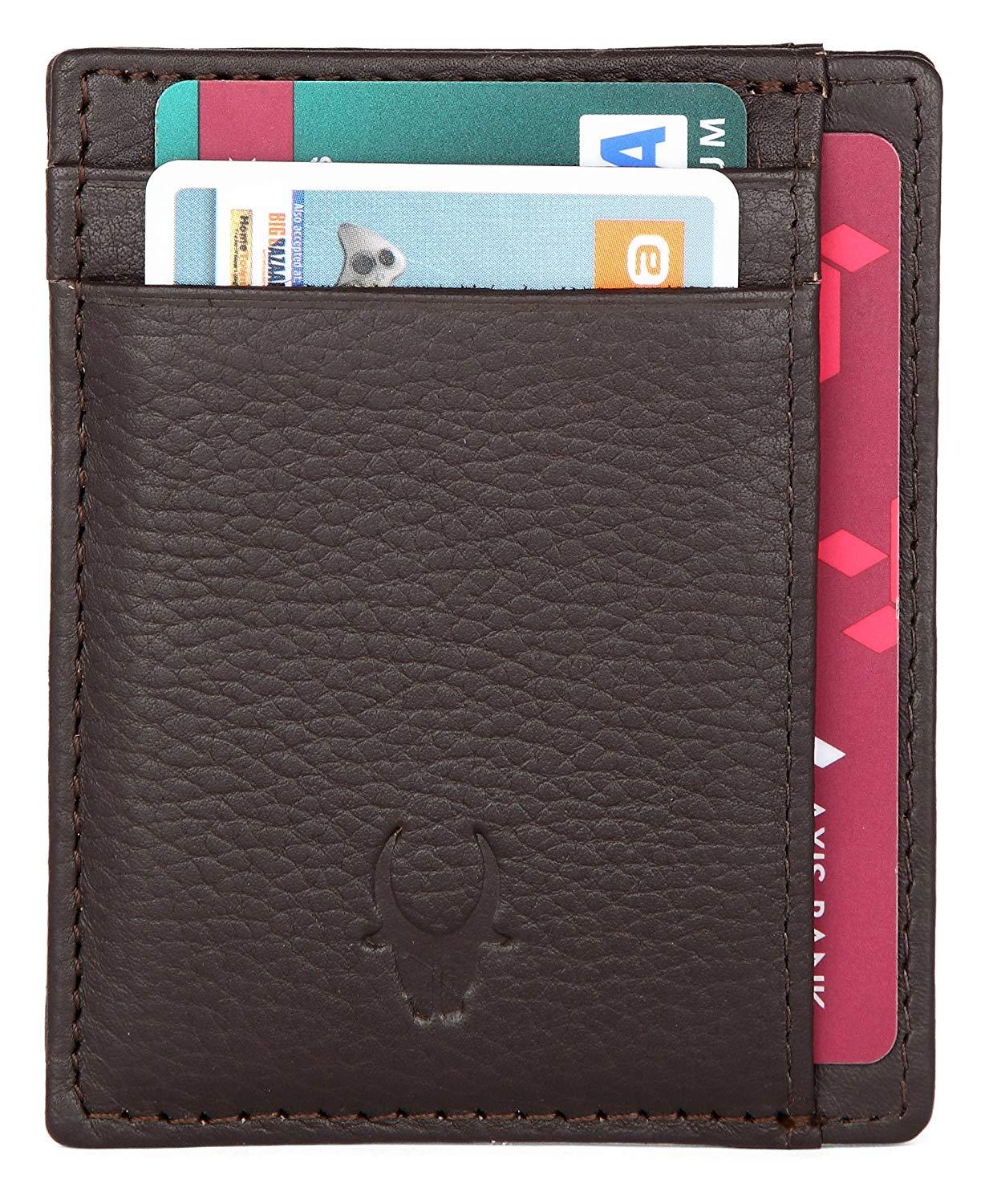 WILDHORN Brown Ndm Credit Card Holder - WILDHORN