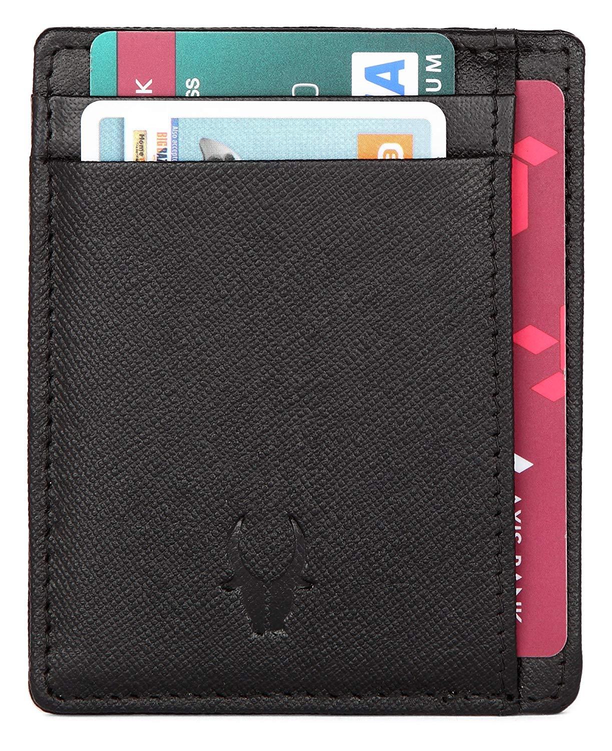 WildHorn Black Credit Card Case - WILDHORN