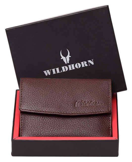 WildHorn RFID Protected Genuine Leather Wallet for Women Stylish|Purse for Women/Girls - WILDHORN