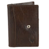 WildHorn Dark Brown Genuine Leather Credit Card Holder - WILDHORN