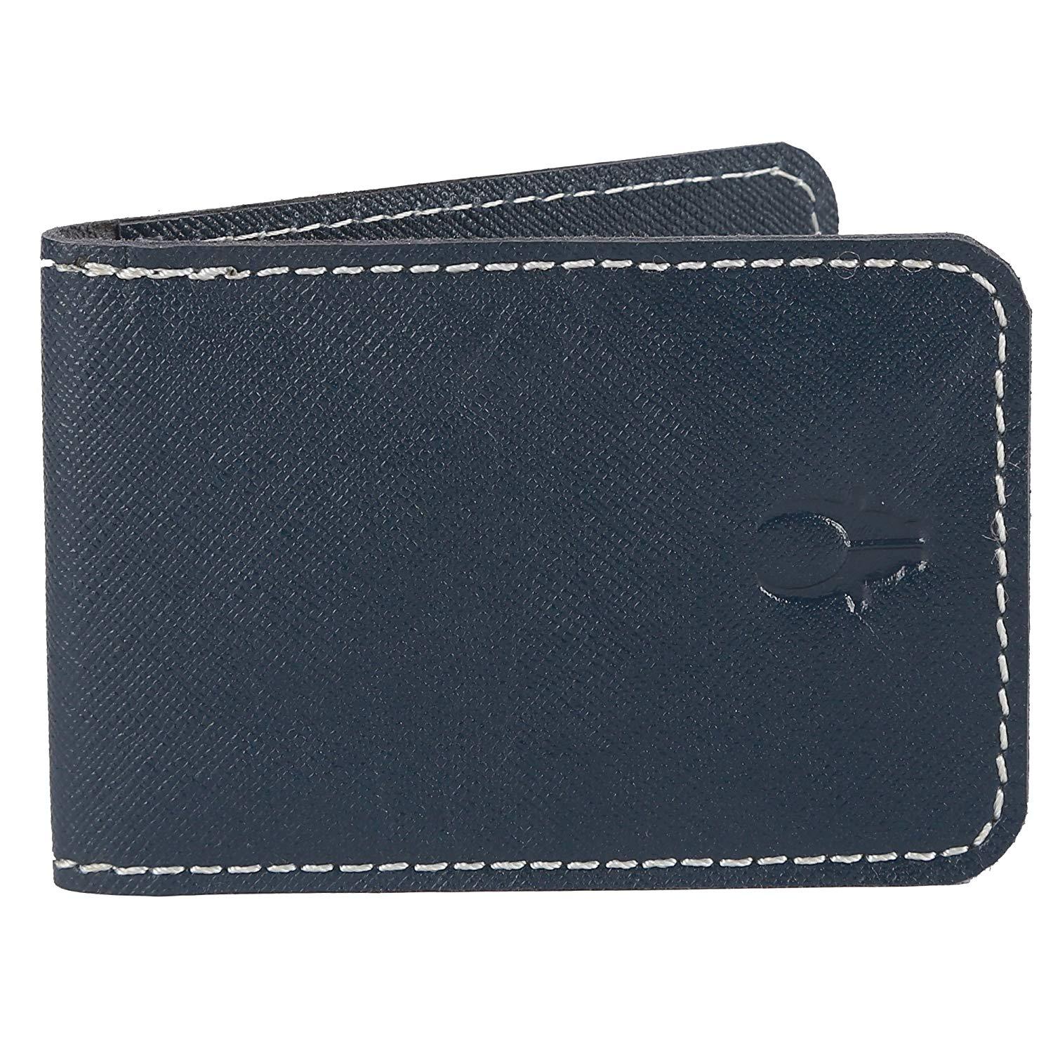 WildHorn Blue Hand Crafted Genuine Leather Credit Card Holder - WILDHORN