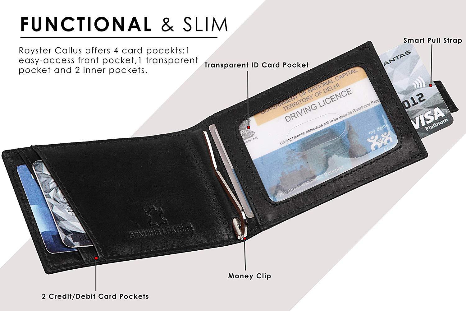 Royster Callus Black Men's Wallet - WILDHORN