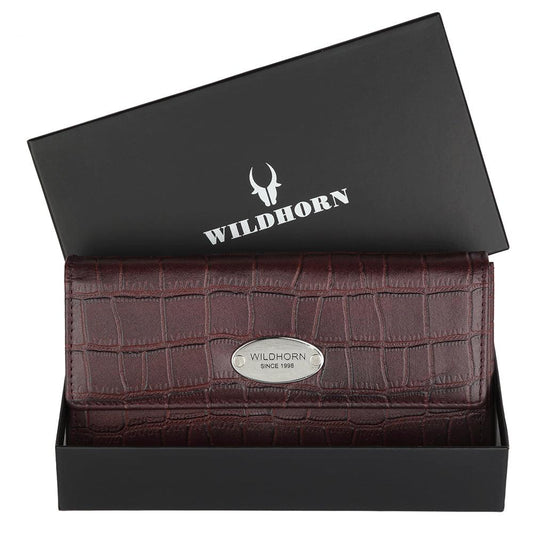 WILDHORN® Genuine Leather Wallet for Women |Purse for Women/Girls - WILDHORN