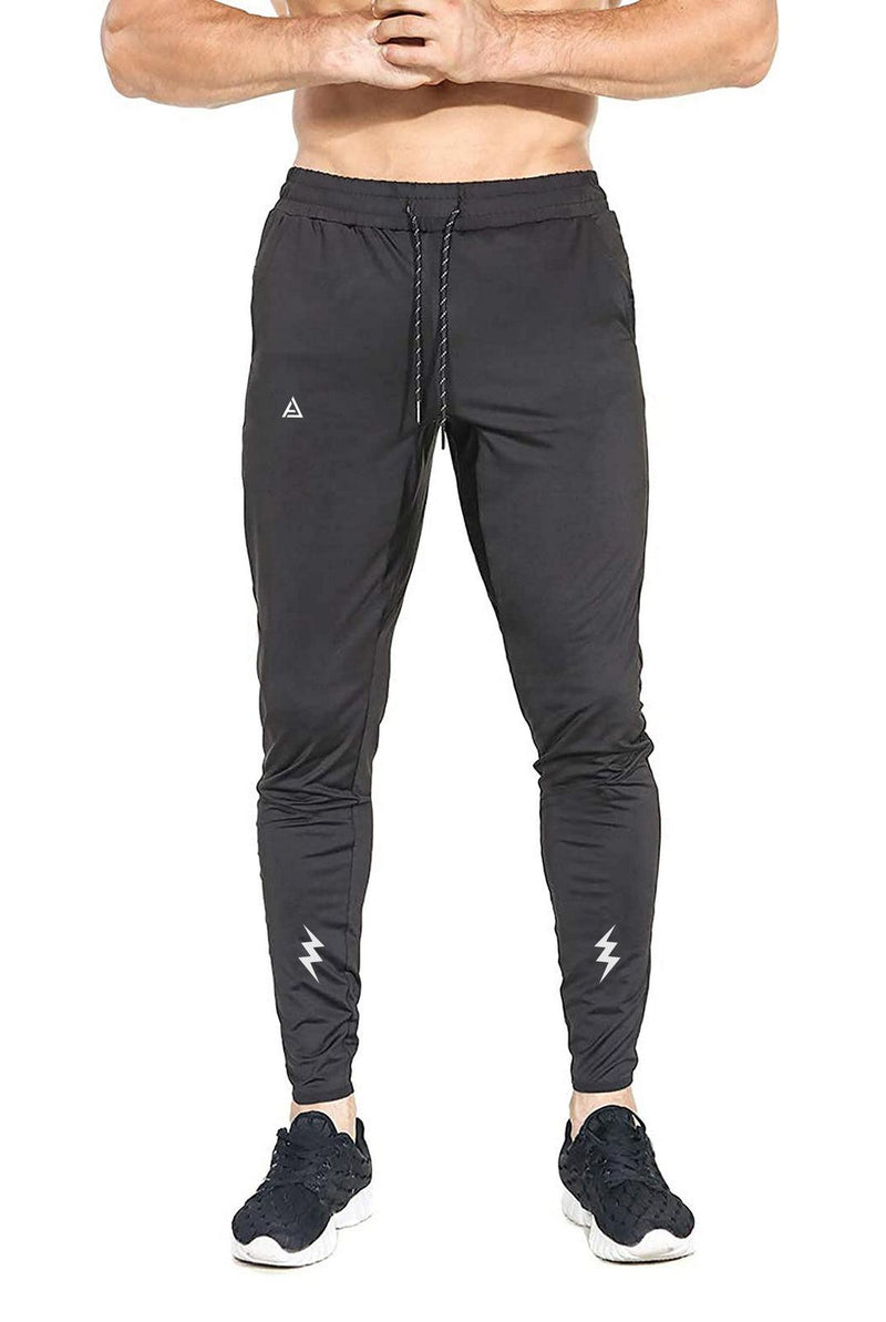 Men's Slim Fit Lycra Sport Pants Dark Gray