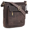 WILDHORN Leather Sling Messenger Bag for Men. DIMENTION : L-8 inch W-3 inch H-9 inch - WILDHORN