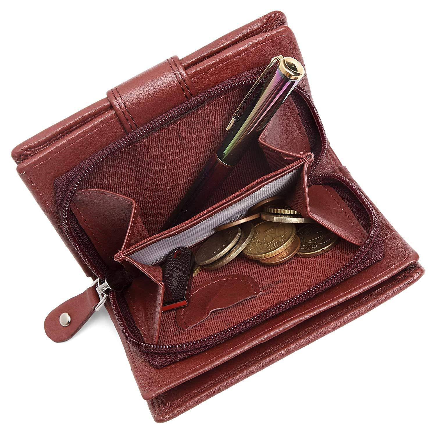 WILDHORN® Women's Leather Wallet and Pen Combo Set - WILDHORN