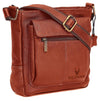 WILDHORN Leather Sling Messenger Bag for Men. DIMENTION : L-8 inch W-3 inch H-9 inch - WILDHORN