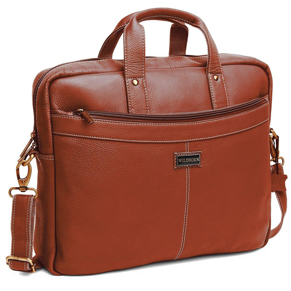 Leather office bags for mens online hot sale