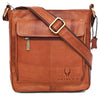 WILDHORN Leather Sling Messenger Bag for Men. DIMENTION : L-8 inch W-3 inch H-9 inch - WILDHORN