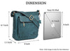 WILDHORN Leather Sling Messenger Bag for Men. DIMENTION : L-8 inch W-3 inch H-9 inch - WILDHORN