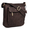 WILDHORN Leather Sling Messenger Bag for Men. DIMENTION : L-8 inch W-3 inch H-9 inch - WILDHORN