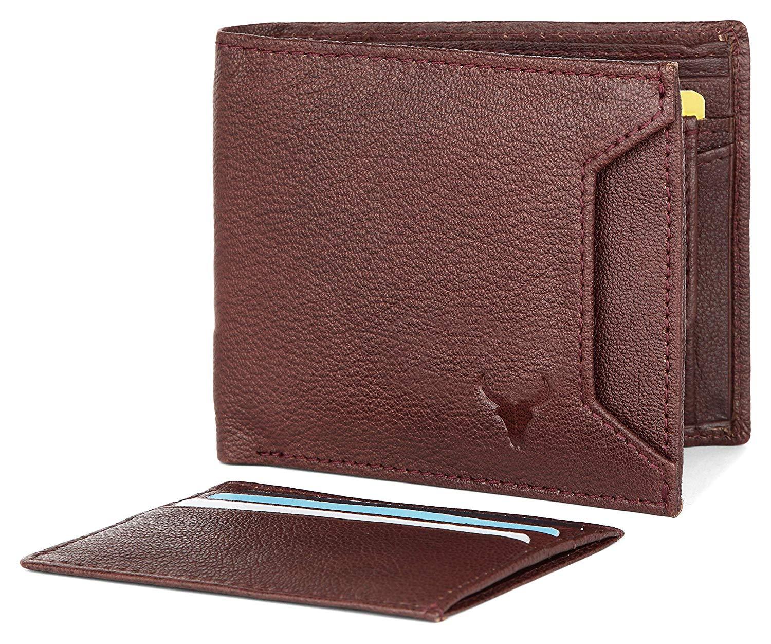 Napa Hide Men's 100% Genuine Leather Wallet & Belt Combo (NPHCOMBO021) - WILDHORN