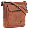 WILDHORN Leather Sling Messenger Bag for Men. DIMENTION : L-8 inch W-3 inch H-9 inch - WILDHORN