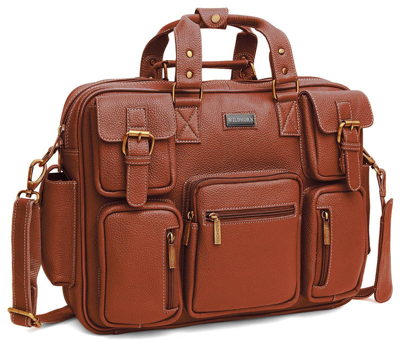 Taupe Italian Leather Weekender Bag Large Crossbody Bag Best Work Bag  Laptop Bag | eBay