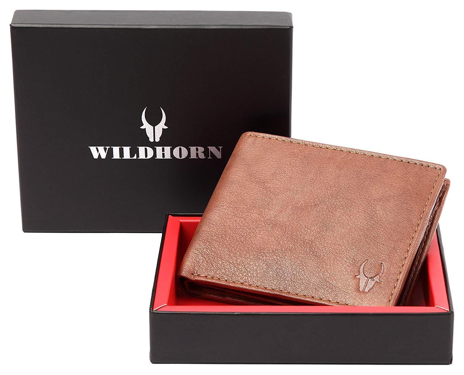 WildHorn® RFID Protected Genuine Leather Wallet for Men – WILDHORN