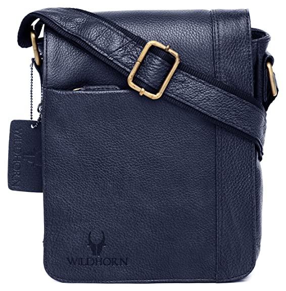 WildHorn Leather 8.5 inch Sling Messenger Bag for Men I Multipurpose C –  WILDHORN