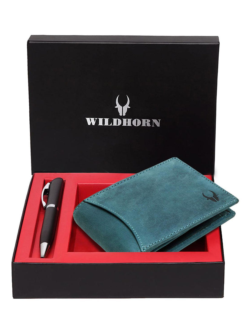 WILDHORN® RFID Protected Genuine High Quality Classic Leather Wallet &
