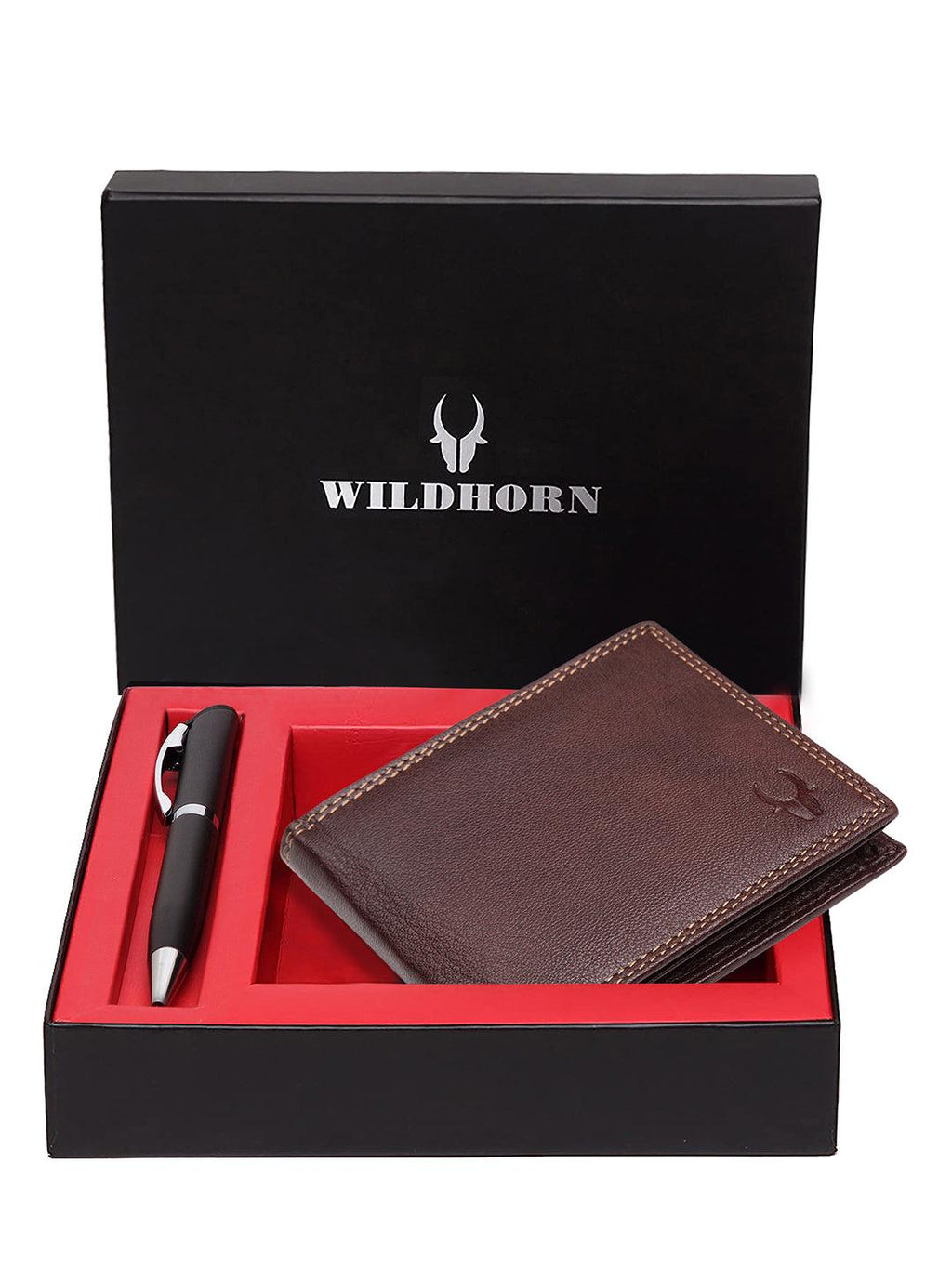 WILDHORN RFID Protected Genuine High Quality Classic Leather Wallet