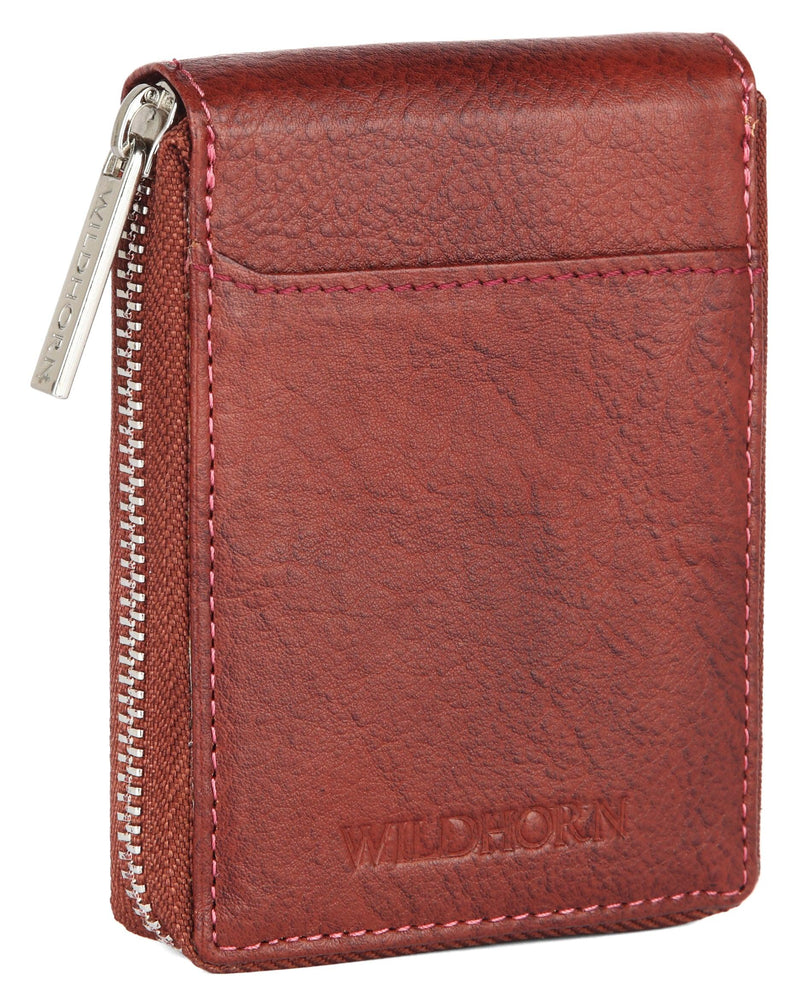 100% Genuine Leather Men Wallet Small Zipper Pocket Men Wallet - Austin  Leather