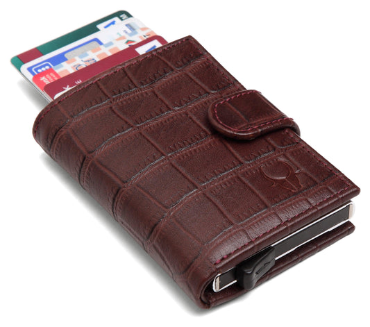 WildHorn® RFID Protected Unisex Genuine Leather Card Holder - WILDHORN