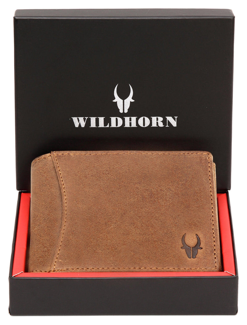 MUNDI Men's Leather Passcase Wallet Brown - Wallets Brands
