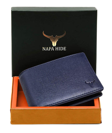 Napa Hide Blue Men's Wallet (NPH002 BLU) - WILDHORN