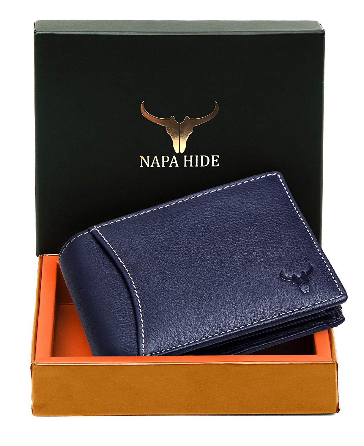 Napa Hide Blue Men's Wallet (NPH006 BLU) - WILDHORN