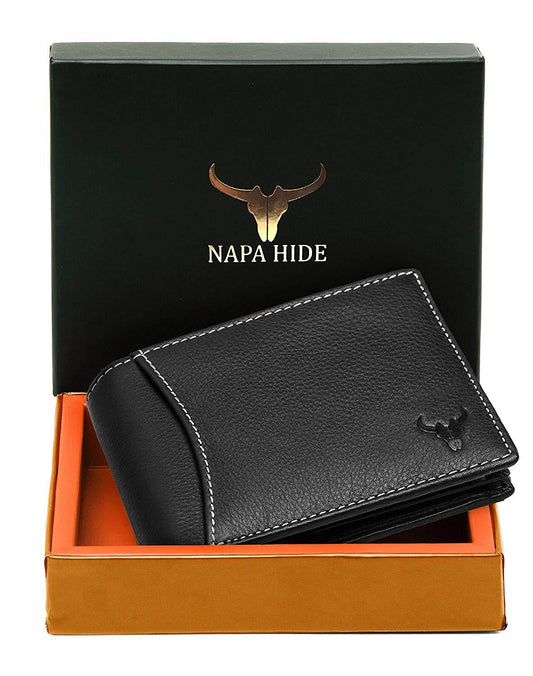 Napa Hide Black Men's Wallet (NPH008 BLK) - WILDHORN