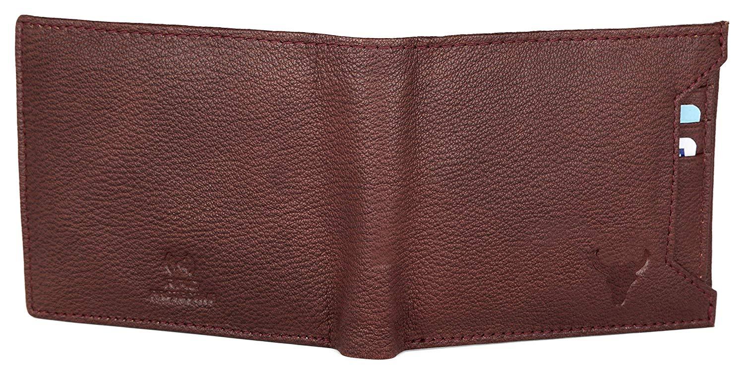 Napa Hide Brown Men's Wallet (NPH010 Maroon) - WILDHORN