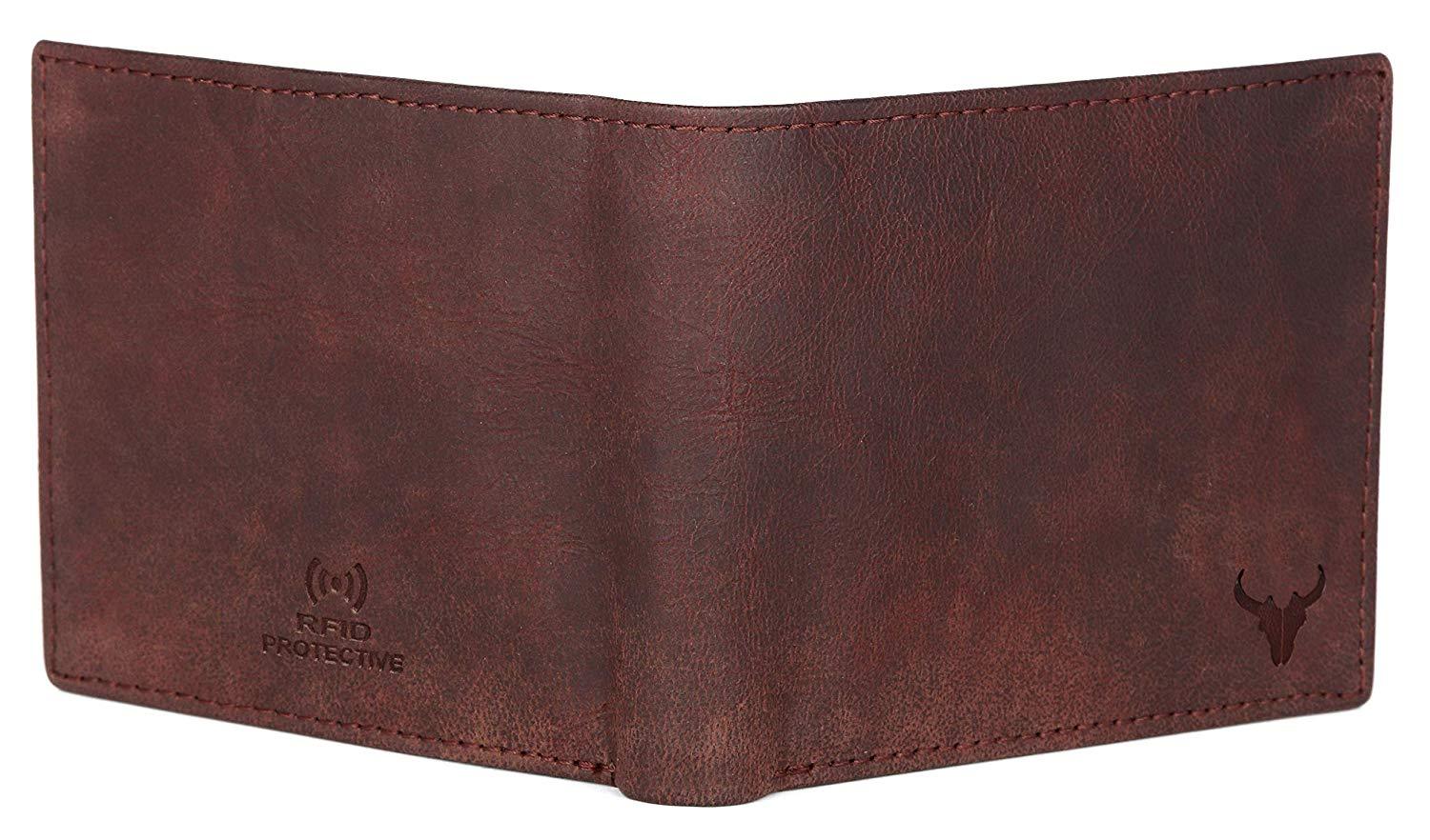 Napa Hide Brown Men's Wallet (NPH013 BRN Crackle) - WILDHORN