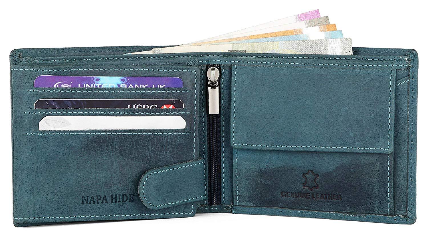 Napa Hide Men's 100% Genuine Leather Wallet & Belt Combo (NPHCOMBO007) - WILDHORN