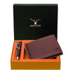 Napa Hide RFID Protected Genuine High Quality Leather Wallet & Pen Combo for Men (MAROON) - WILDHORN