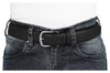 Casual 100% Genuine Leather Mens Leather Belt WHRH525 - BLACK - WILDHORN