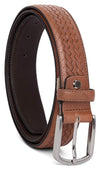 Casual 100% Genuine Leather Mens Leather Belt WHRH525 - TAN - WILDHORN